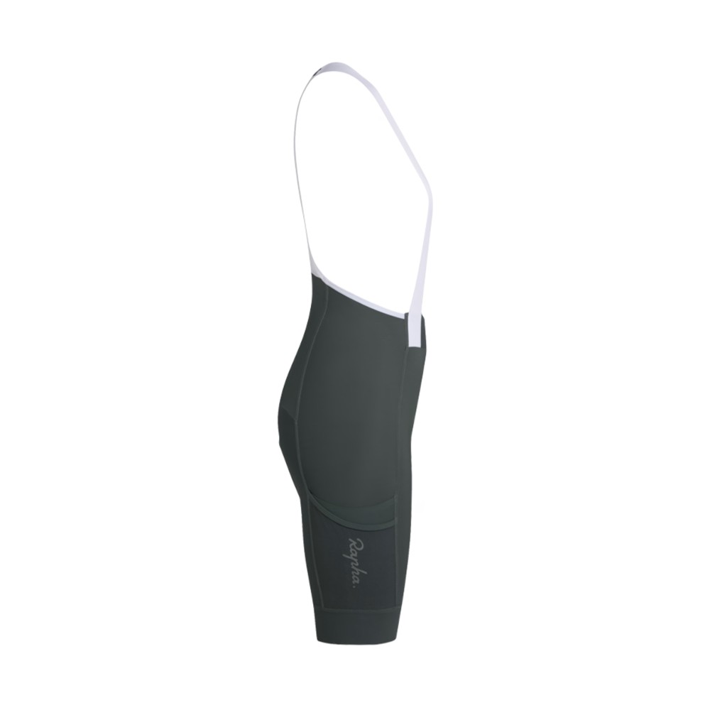 Culotte Corto Rapha Brevet Element Cargo Mujer Gris