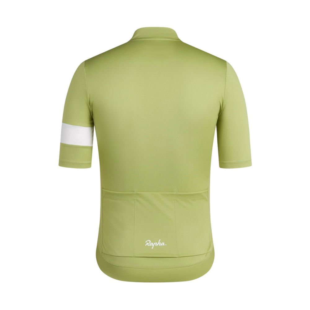 Maillot Corto Rapha Core Hombre Verde/Blanco
