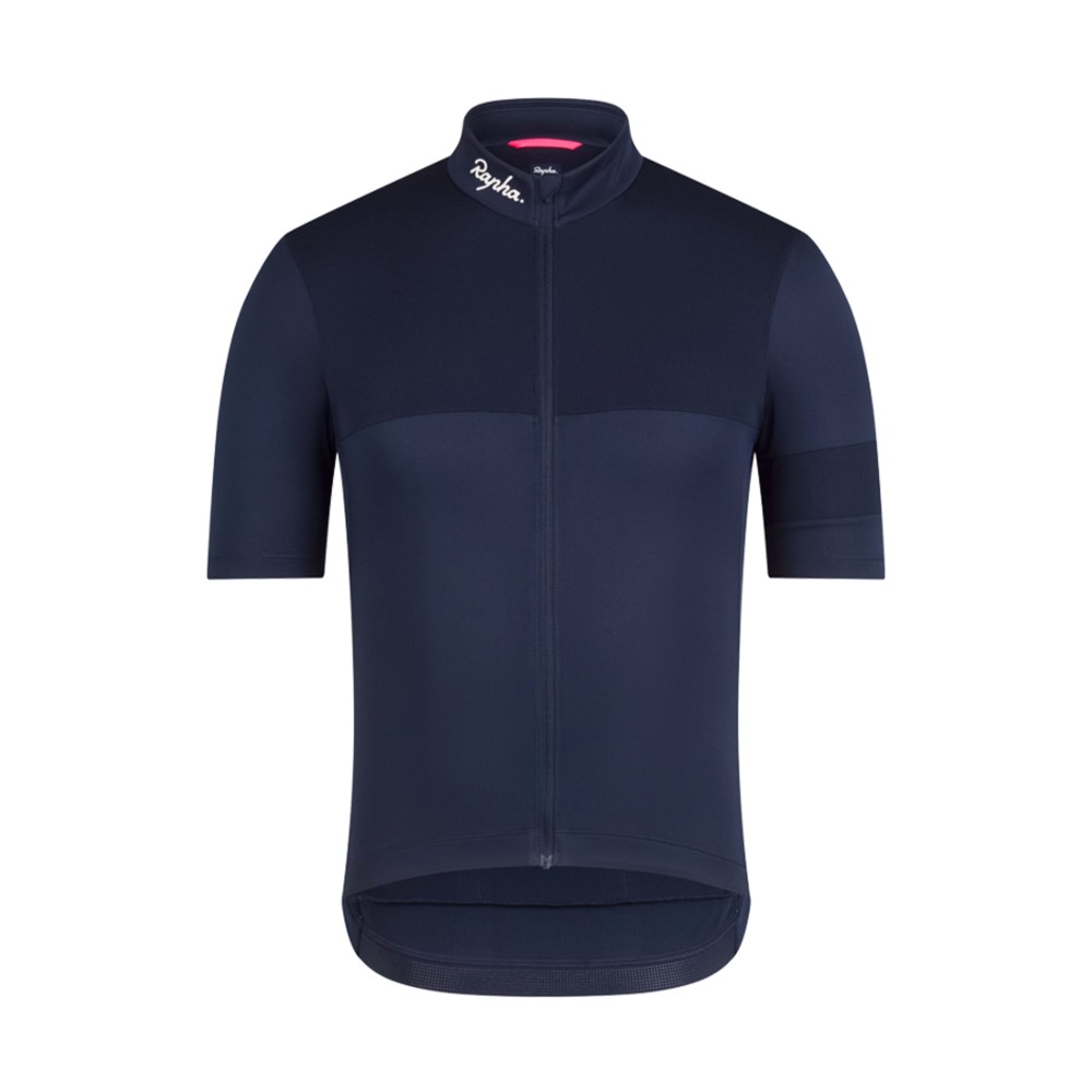 Maillot Corto Rapha Brevet Element Hombre Azul oscuro/Blanco
