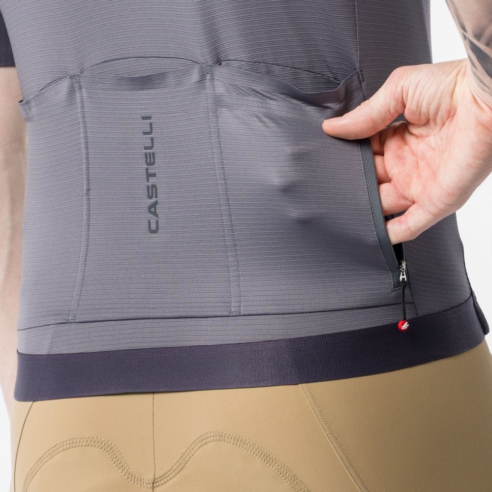 Maillot Corto Castelli Espresso 2 Hombre Smoky Grey