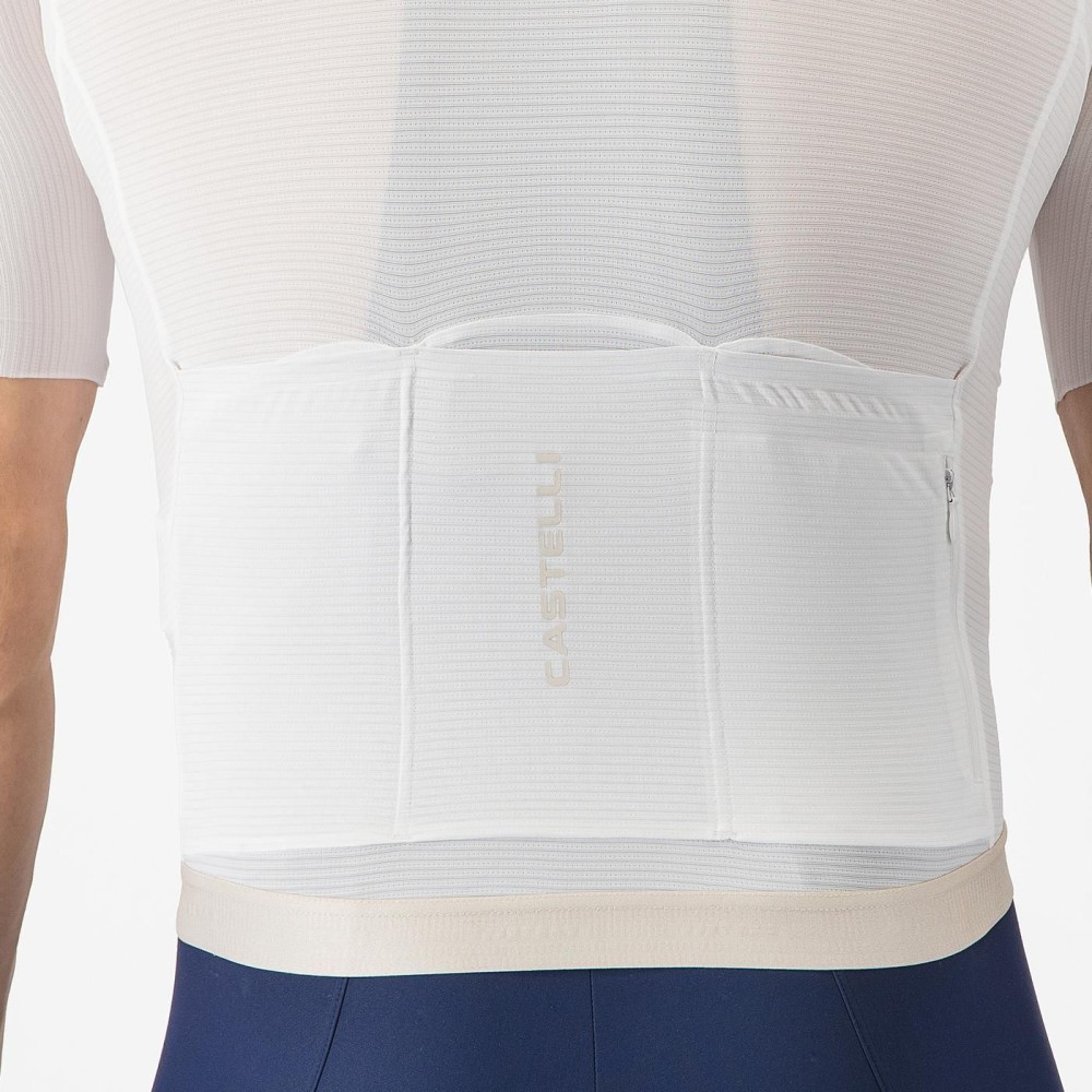 Maillot Corto Castelli Espresso 2 Hombre Blanco