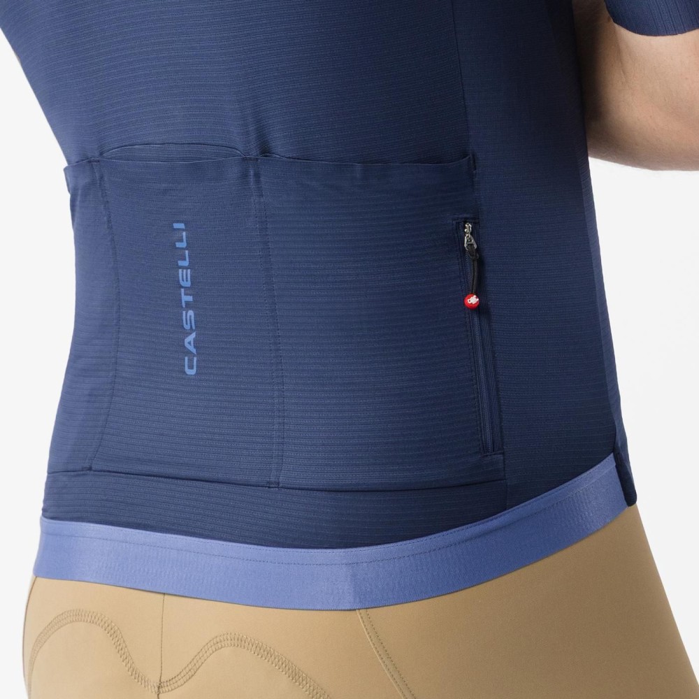 Maillot Corto Castelli Espresso 2 Hombre Azul Belgian