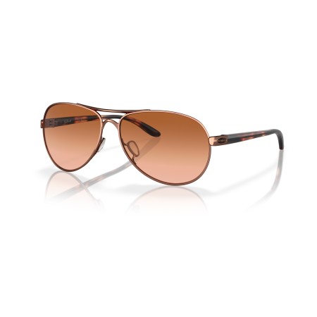 Gafas Oakley Feedback Rose Gold Oro Vr50 Marrón Degradado