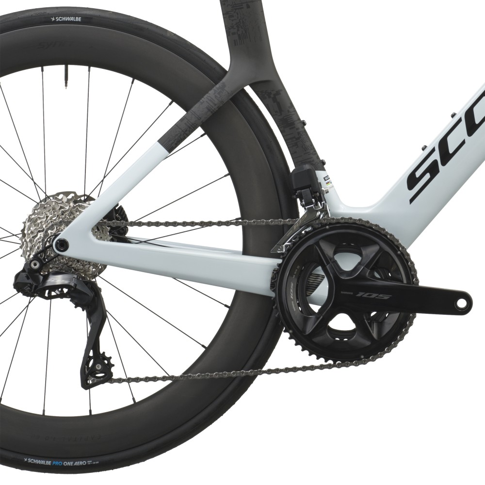 Bicicleta Scott Foil Rc 20 Cumulus White/Carbon Black 2027