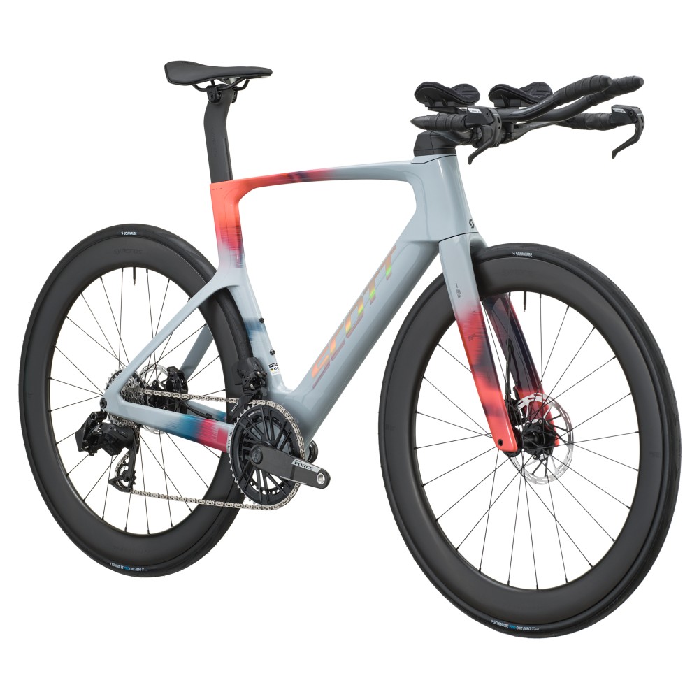 Bicicleta Scott Foil Rc Tri Narwal Grey/Gloaming Orange 2027