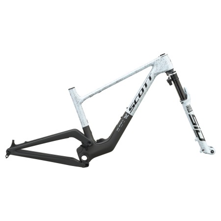 Cuadro con Horquilla Scott Spark Rc World Cup Evo Rush white/Carbon black