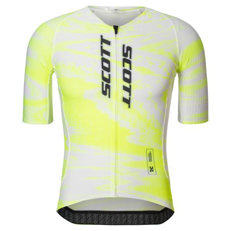 Maillot Corto Scott Rc Hombre ULTD Aero Safety yellow/White
