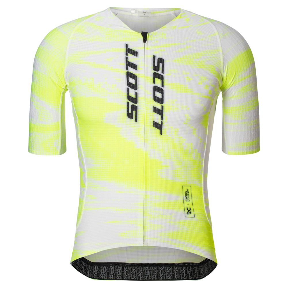 Maillot Corto Scott Rc Hombre ULTD Aero Safety yellow/White