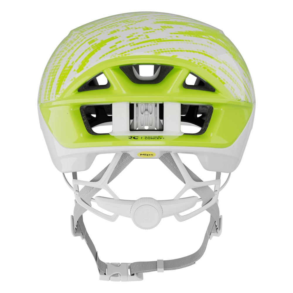Casco Scott Cadence Rc Mips White/Sulphur Yellow