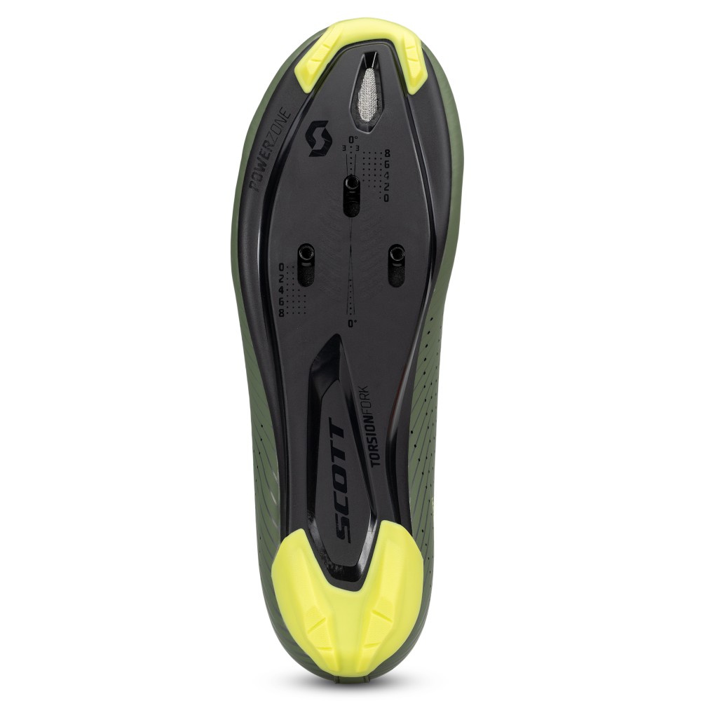 Zapatillas Scott Road Comp Olive Green/Yellow