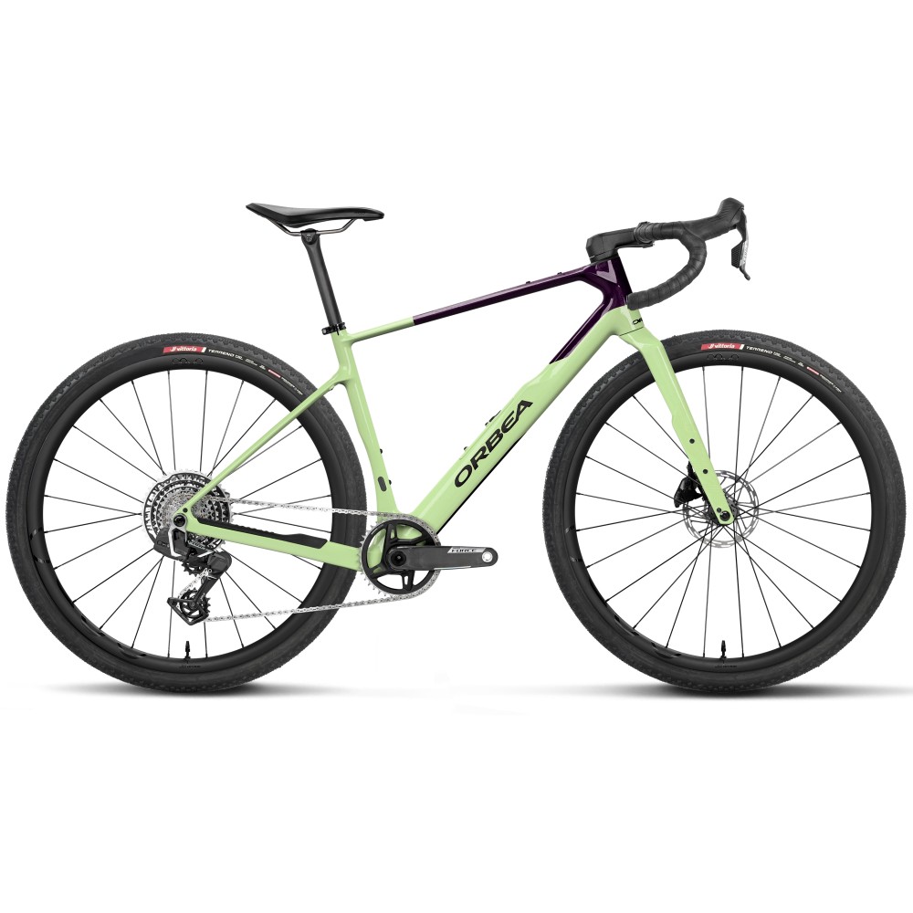 Bicicleta Orbea Terra M21e Team 1X Acid Gum/Fantasy Purple Carbon View 2027