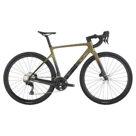 Bicicleta Scott Addict Gravel 40 Kaki Green/Carbon Black