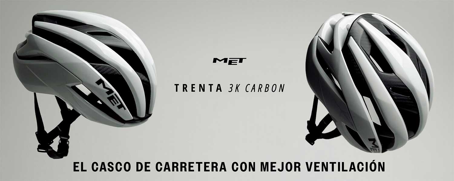 MET Trenta 3K Carbon: el casco de carretera con mejor ventilación